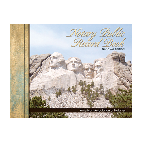 Pennsylvania Notary Public Record Book (Journal) - Mount Rushmore Memorial Cover